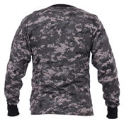 Mens Long Sleeve Digital Camo T-Shirts