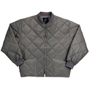 Mens Diamond Nylon Quilted Flight Jacket