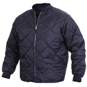 Mens Diamond Nylon Quilted Flight Jacket