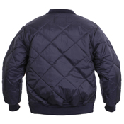 Mens Diamond Nylon Quilted Flight Jacket