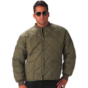 Mens Diamond Nylon Quilted Flight Jacket