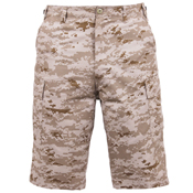 Ultra Force Mens Long Length Camo BDU Short