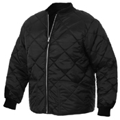 Mens Diamond Nylon Quilted Flight Jacket