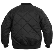 Mens Diamond Nylon Quilted Flight Jacket