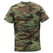 Childrens Woodland Camo Heavyweight T-Shirt