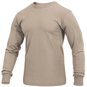 Mens Long Sleeve Solid T-Shirt