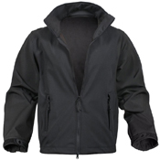 Mens Black Soft Shell Uniform Jacket