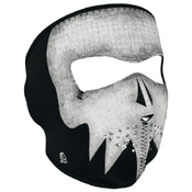 Neoprene Grey Skull Glow In The Dark Face Mask